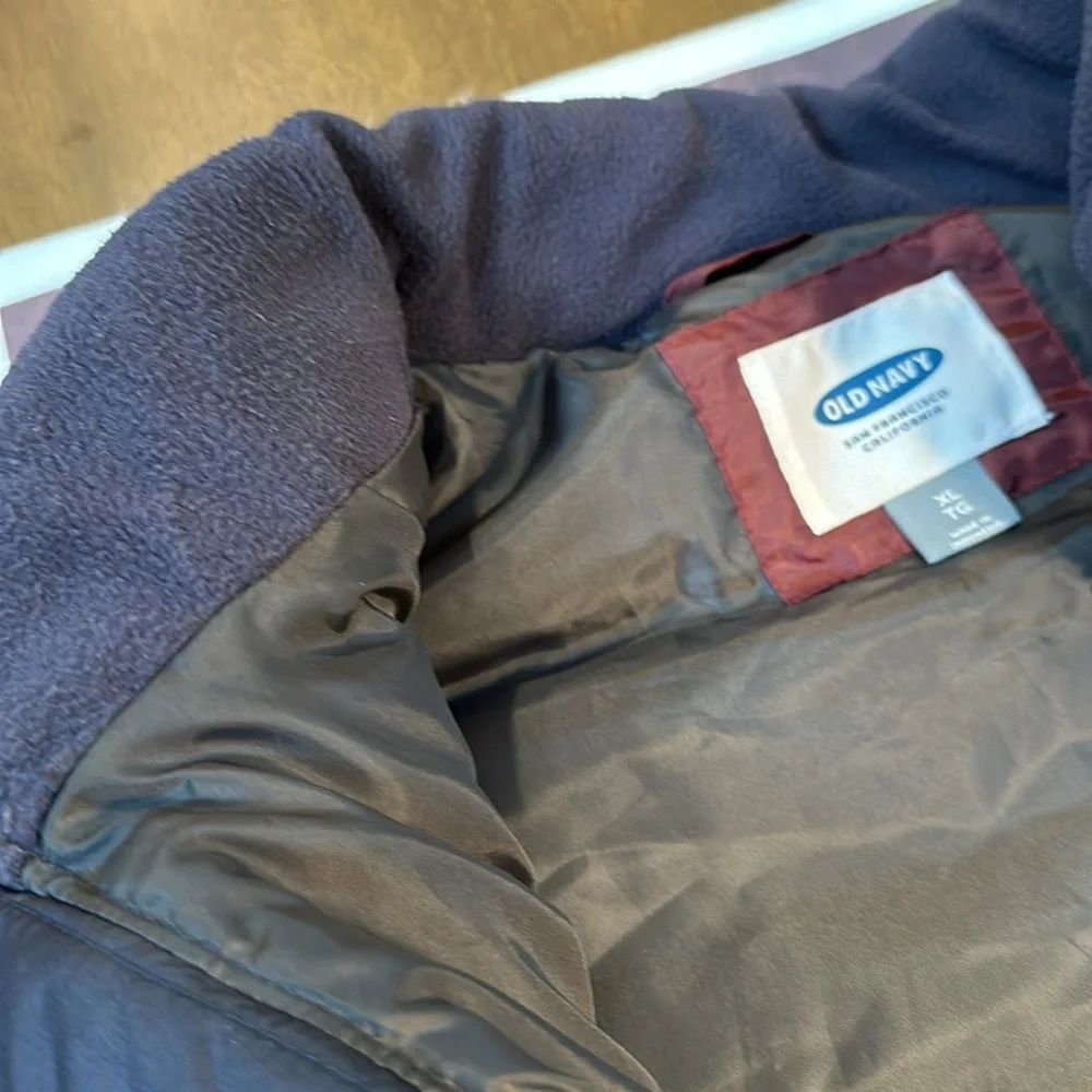 Mens Old Navy Puffer Zip-Up Vest • Sz XL • NEW!